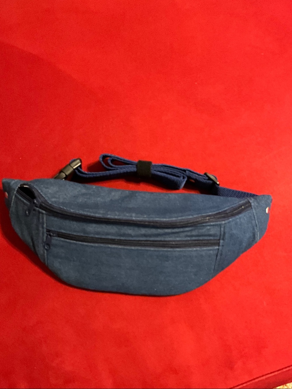 Handmade Unisex Blue Jean Fanny Pack / Crossbody
